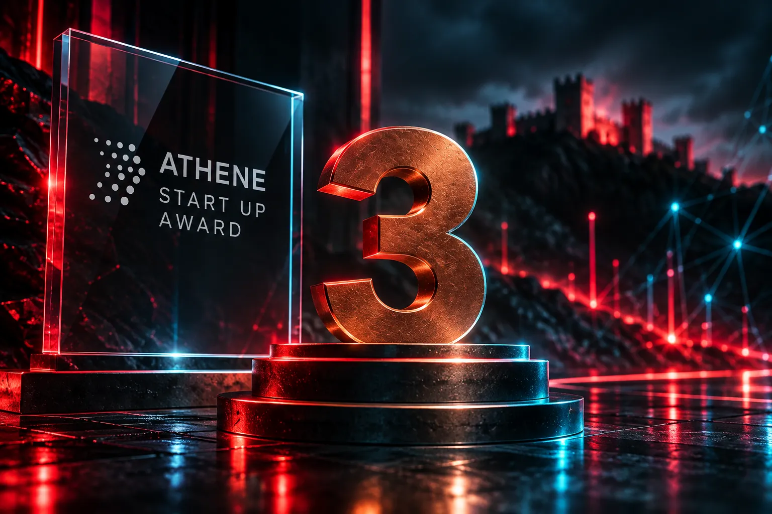 Illustration: 3. Platz beim ATHENE Startup Award UP26@it-sa